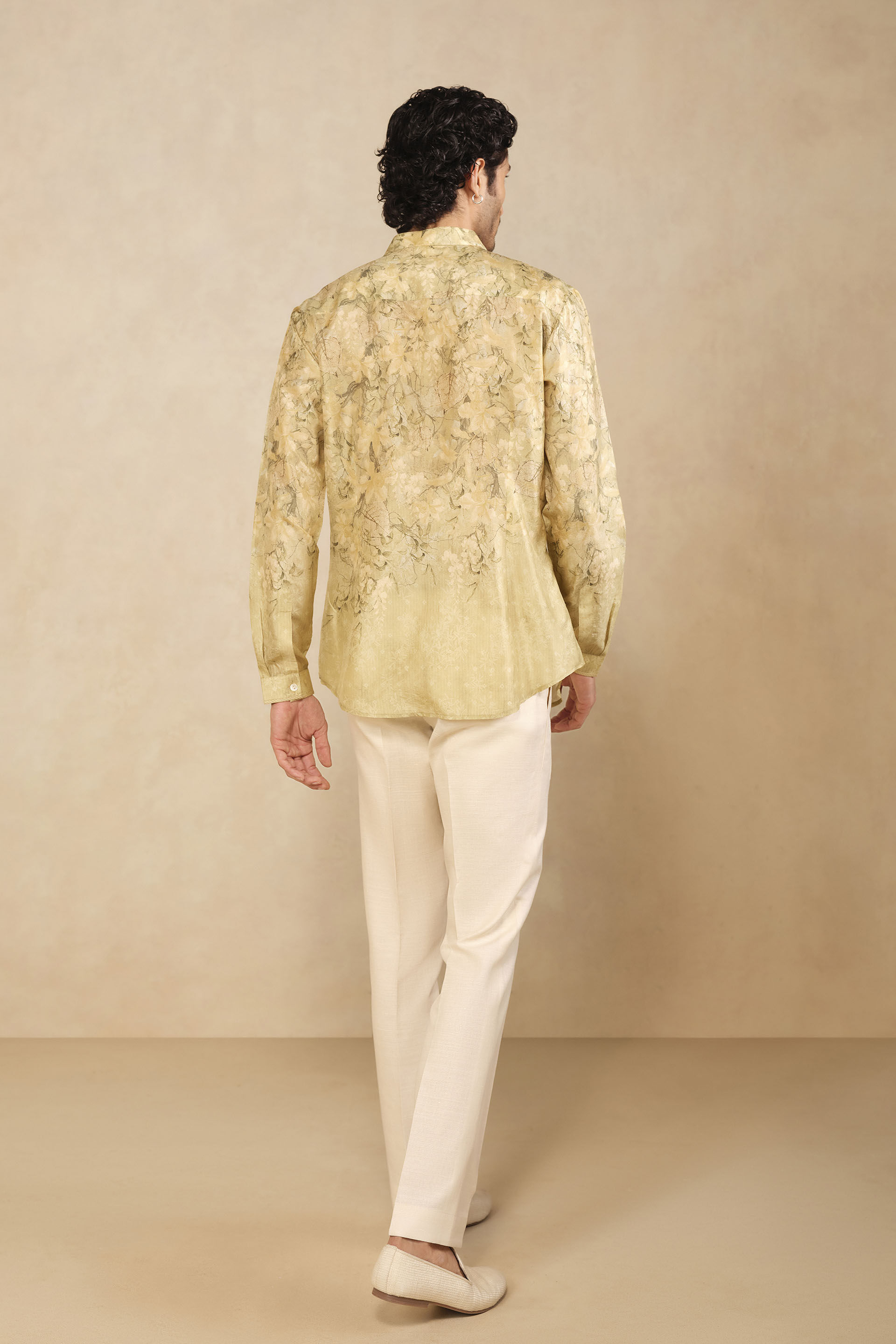 Nivaan Silk Shirt - Sage Green